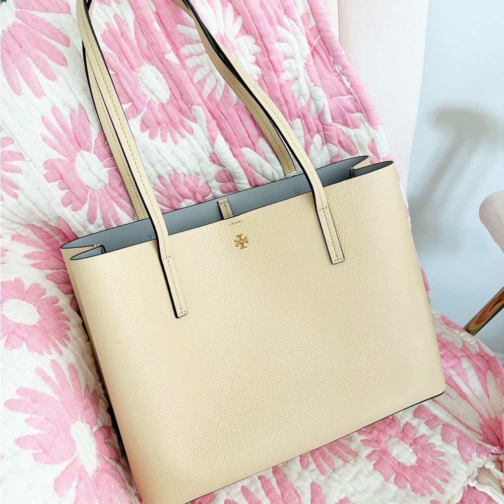Tory Burch Beige Leather Tote